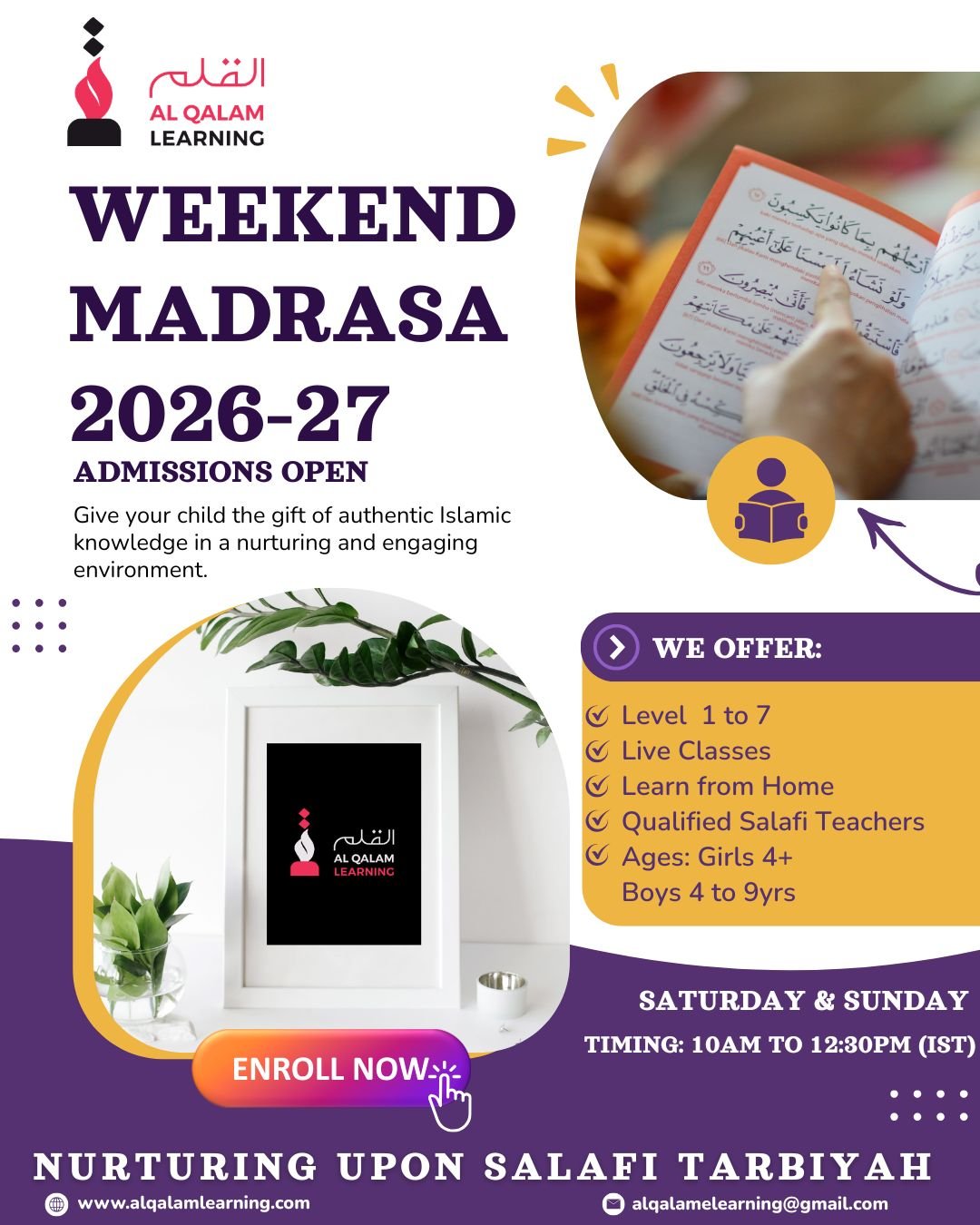 Weekend Madrasa Admission