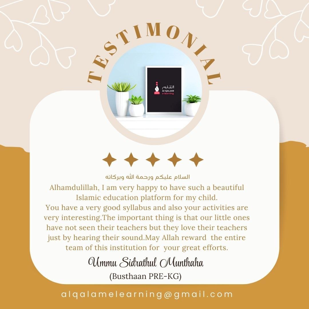 Testimonial for Best Islamic Online School